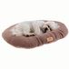 Ferplast Hondenmand RELAX MICROFLEECE, Middelgroot Hondenbed honden en katten, Warm en Zacht Microfleece Kussen, Machine wasbaar, 55 x 36 x 12 cm. Dovegrijs