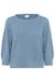 KAFFE Kaffe Women's Pullover Boat Neck 3/4 Sleeves Beading Regular Fit Hip Length dames Sweater
