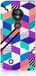 B2Ctelecom Motorola Moto E5 Play Book Case van Kunstleer en TPU met Geometrisch patroon