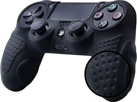Merkloos / Sans marque Controller Hoes Silicone voor Playstation 4 - Zwart