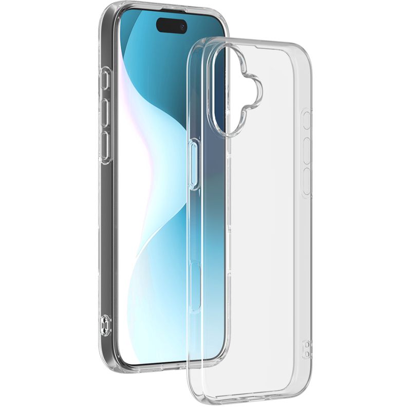 Bigben Connected iPhone 16 Plus Hoesje Transparant TPU