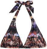 Next - Dames - Driehoekige bikinitop met metalen details - Bruin