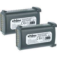 vhbw 2x batterie compatible avec Symbol MC9097, MC9090-S, MC9090-K, MC9097-G, MC9190, MC9097-K ordinateur portable scanner (2600 mAh, 7,4 V, Li-Ion)