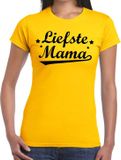 Bellatio Decorations Shoppartners Bv Liefste mama cadeau t-shirt geel dames - kado shirt voor moeders M