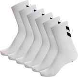 Hummel Chevron Lange Sokken 6 Paren Wit EU 46-48 Man, Vrouw