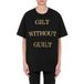 Moschino T-shirt Gilt Without Guilt Noir XXS