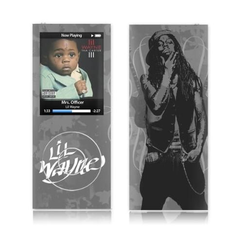 MusicSkins MS-LILW30005 - MP3/MP4 beschermhoes - Apple iPod Nano 4G - grijs, wit