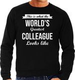 Bellatio Decorations Shoppartners Bv Worlds Greatest Colleague Sweater Zwart Heren XXL