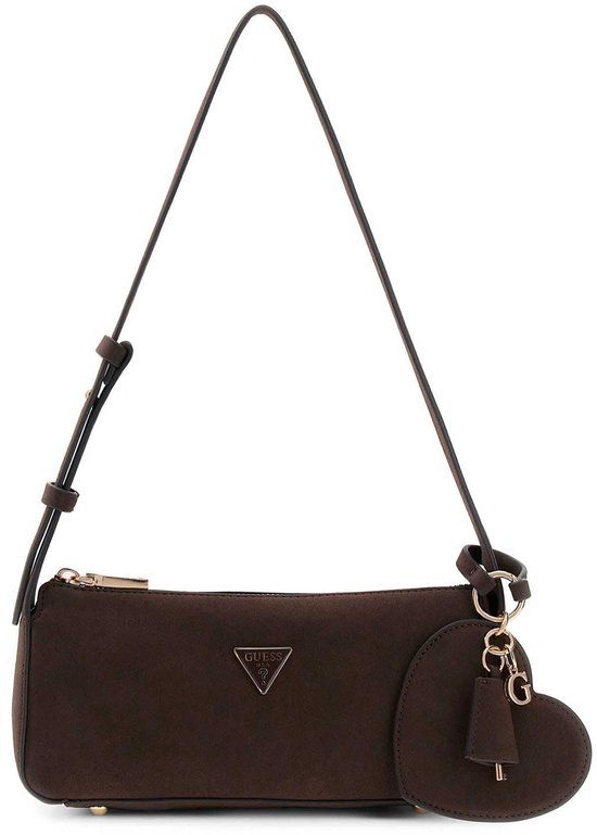 GUESS Isobel Mini Schoudertas Espresso