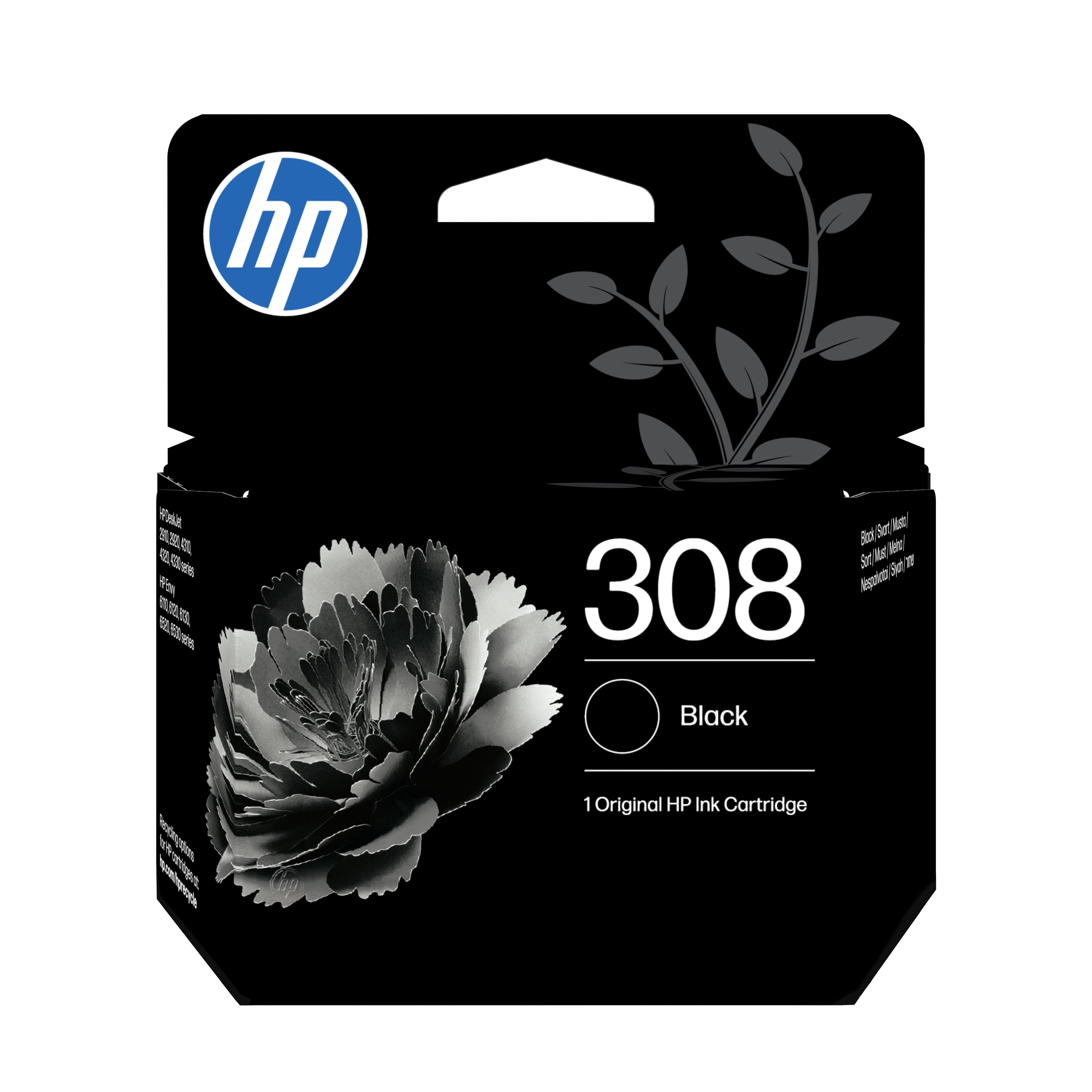 HP 308 Zwarte Inktcartridge - Origineel