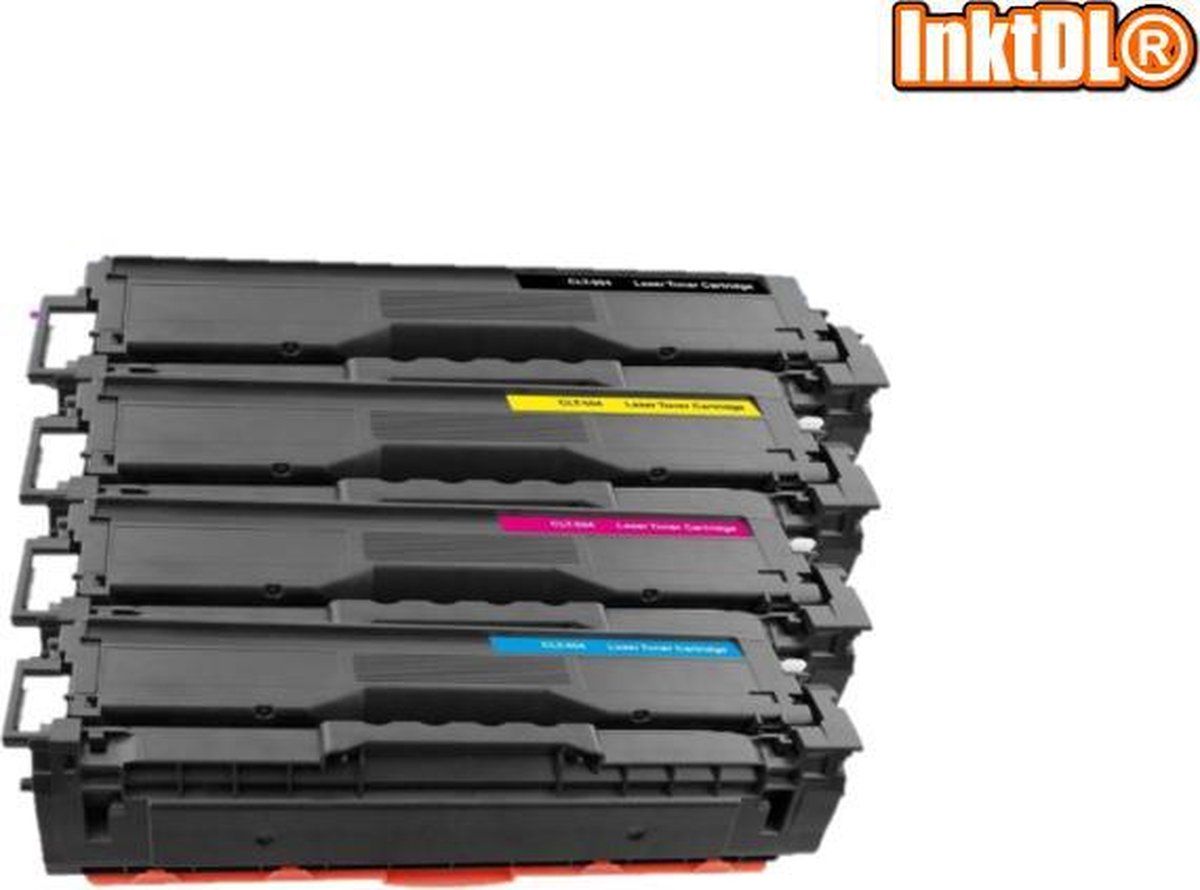 InktDL Compatible XL Multipack Laser toner cartridges voor Samsung CLT-K504S, CLT-C504S, CLT-M504S en CLT-Y504S | Geschikt voor Samsung CLP 415, 415N, 415NW, 4195FN, 4195FW, Samsung Xpress SL C1810W en SL C1860FW