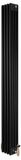 MonsterShop 4-kolomsradiator - zwart - 1800x200 mm - thermostaatkraan