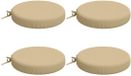 vidaXL - Coussin d'assise - SOEST - 4 pièces - Beige - 100% Polyester - Ø 40 x 7 cm