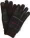 Barbour Hackney Tartan Groen Heren Leren Winterhandschoenen