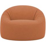 Bananair - Enorme zitzak van corduroy, afneembare hoes, terracotta, 100 cm