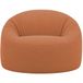 Bananair - Enorme pouf en velours côtelé, housse amovible, terre cuite, 100 cm