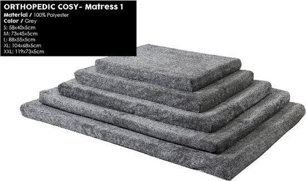 51DegreesNorth 51 - Orthopedic Storm - Mattress 1 - Imperial Grey - XXL 119x73x5cm