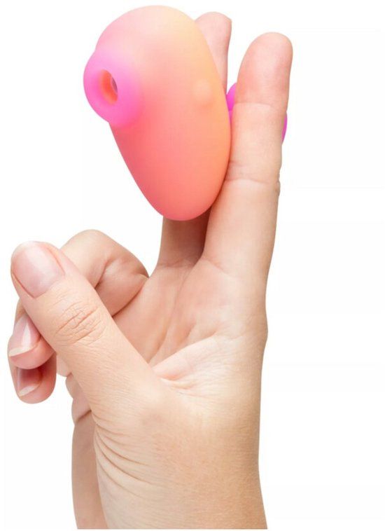 ROMP Luxe Luchtdrukvibrator Kiss - Zwart