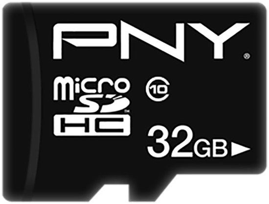 PNY Performance Plus 32GB Micro SD Memory Card with Adapter - Class 10