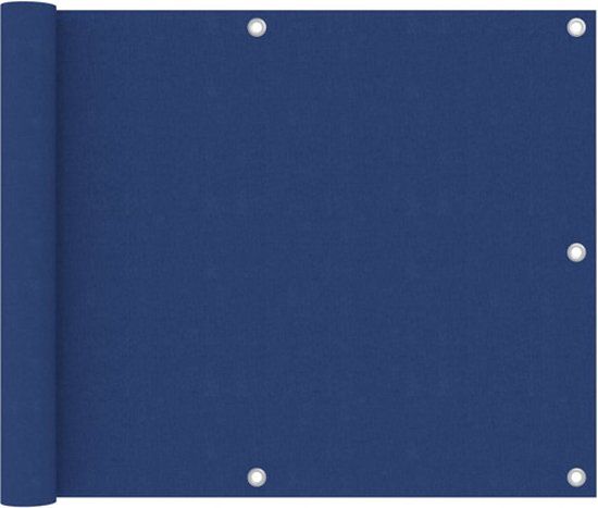 vidaXL Balkonscherm 75x600 cm Oxford Stof Blauw