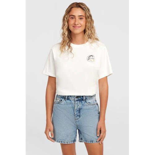 O'Neill denim wide leg regular waist short medium blue denim