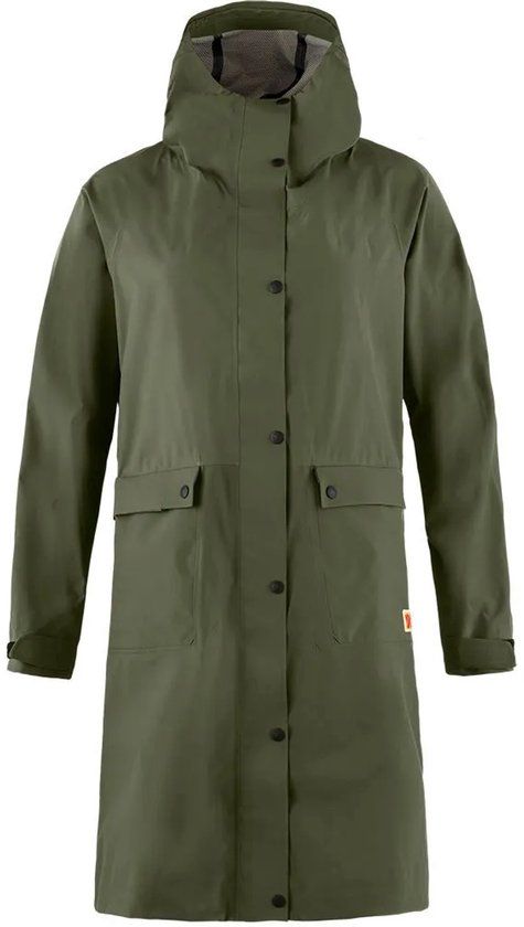 Fjallraven Fjällräven Vardag Rain Parka Dames S Laurel Green