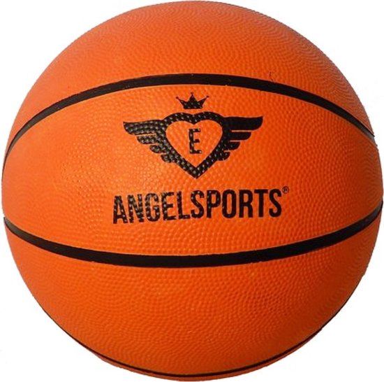 Angel Engelhart Basketbal Oranje – Maat 7 – Rubber – Binnen & Buiten – Trainings- en Recreatiebasketbal