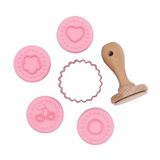 PME Valentines Cookie Embossing Stempel Set van 6 - Jam Sandwich