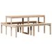 VidaXL Table de pique-nique, 160x134x75 cm, bois de pin massif