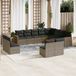 Maison Exclusive - Ensemble de jardin, composé de 12 pièces, avec coussins, gris, en polyrotin