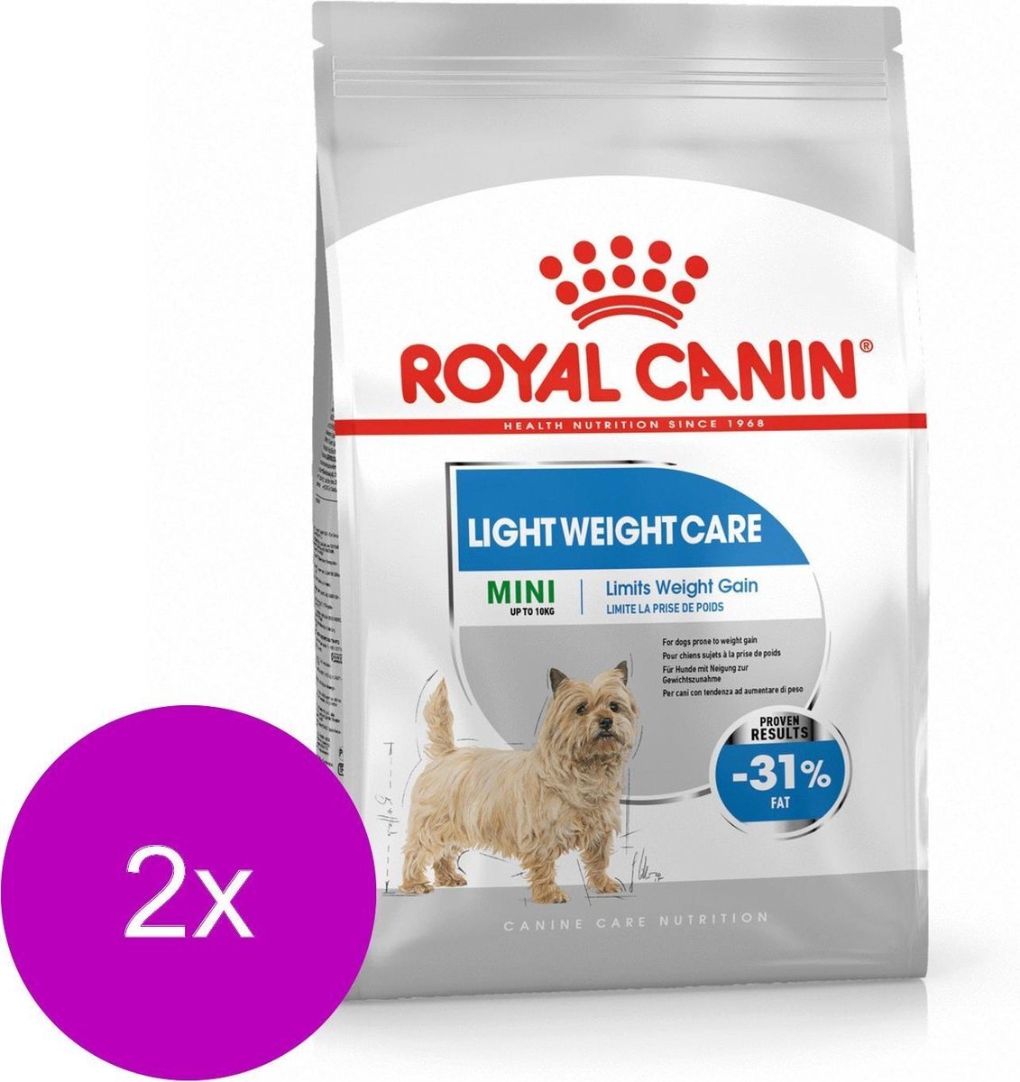 Royal Canin Ccn Light Weight Care Mini - Hondenvoer - 2 x 3 kg