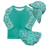 Bambino Mio UPF 40+ set met herbruikbare zwemluiers (leeftijd 1-2 jaar) SLIMME KROKODIL