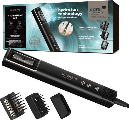 Revamp 3-in-1 Airstyler HydroShine Multistyler DR-2750 - Zwart