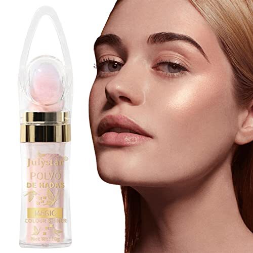 Rolempon Glitter voor gezicht,Body Glitter Shimmer Gezichts- en lichaamspoeder Highlighter Stick | Sparkle Patting Powder voor gezicht, ogen, lippen, haar en lichaam, kerstcadeaus voor meisjes