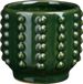 Mica Decorations Bloempot Boaz - gebobbeld - groen - 11 x 13 cm