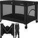 Lionelo Amelie Campingbedje 3in1: Baby bed + Reisbedje + Box – met Comfortabele Matras – Compact en Licht – Zij-ingang – Reistas – 70x100 cm