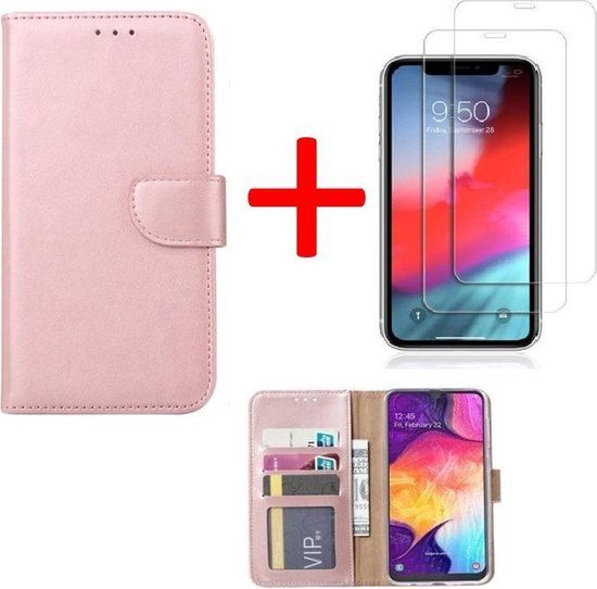 BixB iPhone SE 2020 / 7 / 8 Book Case - Rose Gold - Includes Screen Protector
