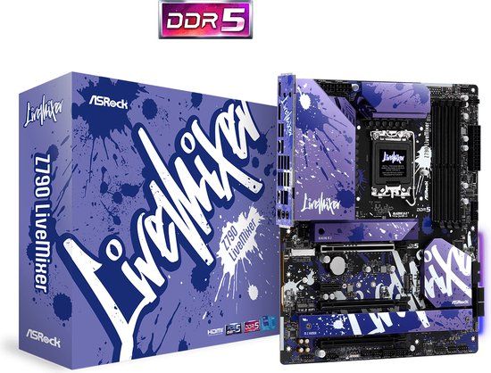 ASRock Z790 LiveMixer - ATX Motherboard - Intel Z790 - Socket 1700 - DDR5