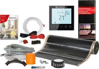 Termofol Kit film chauffant infrarouge pour chauffage au sol, puissance 140 W/m², largeur 100 cm, surface 1,5 m², Tf-h1 Black
