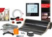 Termofol Kit film chauffant infrarouge pour chauffage au sol, puissance 140 W/m², largeur 100 cm, surface 1,5 m², Tf-h1 Black