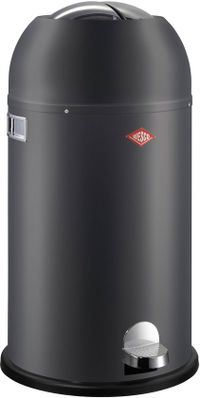 WESCO Kickmaster Poubelle | Pédale | 33 Litres | Graphite Mat | Acier