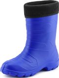 Ladeheid Bottes de pluie Femme - Bottes en caoutchouc thermiques Ultra légères - EVA - LA-LMG-879-Aspen - Bleu de bleuet/Noir - 37