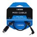 BOSS BMIDI-1-35 - 1ft / 30cm - Ruimtebesparende 3,5 mm TRS naar multidirectionele 5-pins MIDI-kabel - biedt eersteklas connectiviteit voor BOSS pedalen