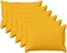 vidaXL Kussensloop 6 pcs HOUTEN Licht Geel 50 x 80 cm Faux Linnen