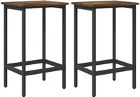 vidaXL Barkruk Gerookt eiken 40 x 32 x 64 cm