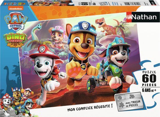 Nathan Puzzel Paw Patrol XXL - 60 stukjes - Kinderpuzzel Karton