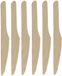 DEPA BBQ/verjaardag/camping bestek - messen - 40x - hout - 16 cm - eco friendly/composteerbaar