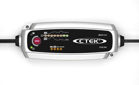 Ctek MXS 5.0 Acculader - Zwart/Zilver