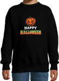 Bellatio Decorations Shoppartners Bv Pompoen / happy halloween - verkleed sweater - zwart - voor kinderen - kleding / kostuum 98/104