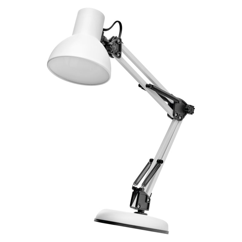 Emos Z7609W - Tafellamp - Wit - E27 - Metaal - 48cm